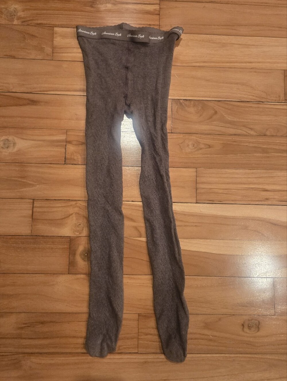 Soft Brown Ribbed Tights